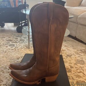 Brown Leather Cowboy Boots